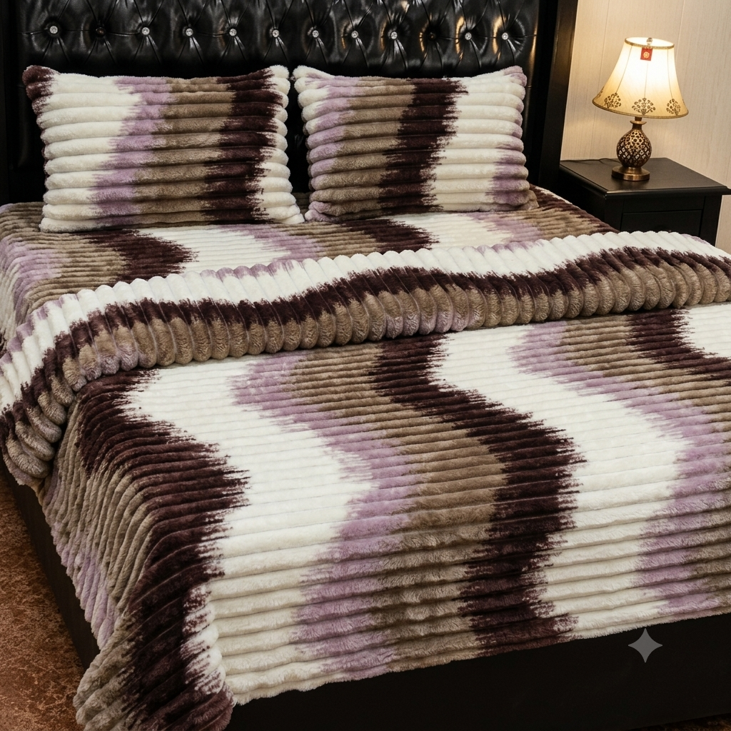 Purple BM Fleece 4 PCs Set