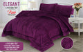 Purple Elegant Shaggy 4 PCs Razai Set