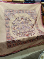 Pink Lavender Floral Alpha Mora Bedsheet - Secondary
