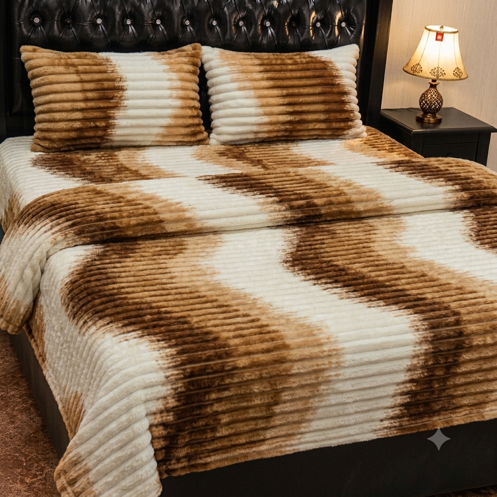 Brown BM Fleece 4 PCs Set